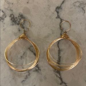 Gold hoop earrings